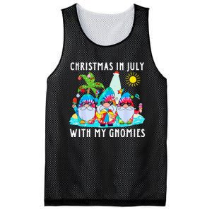 Funny Summer Vacation Gnomies Gnomes For Christmas In July Mesh Reversible Basketball Jersey Tank