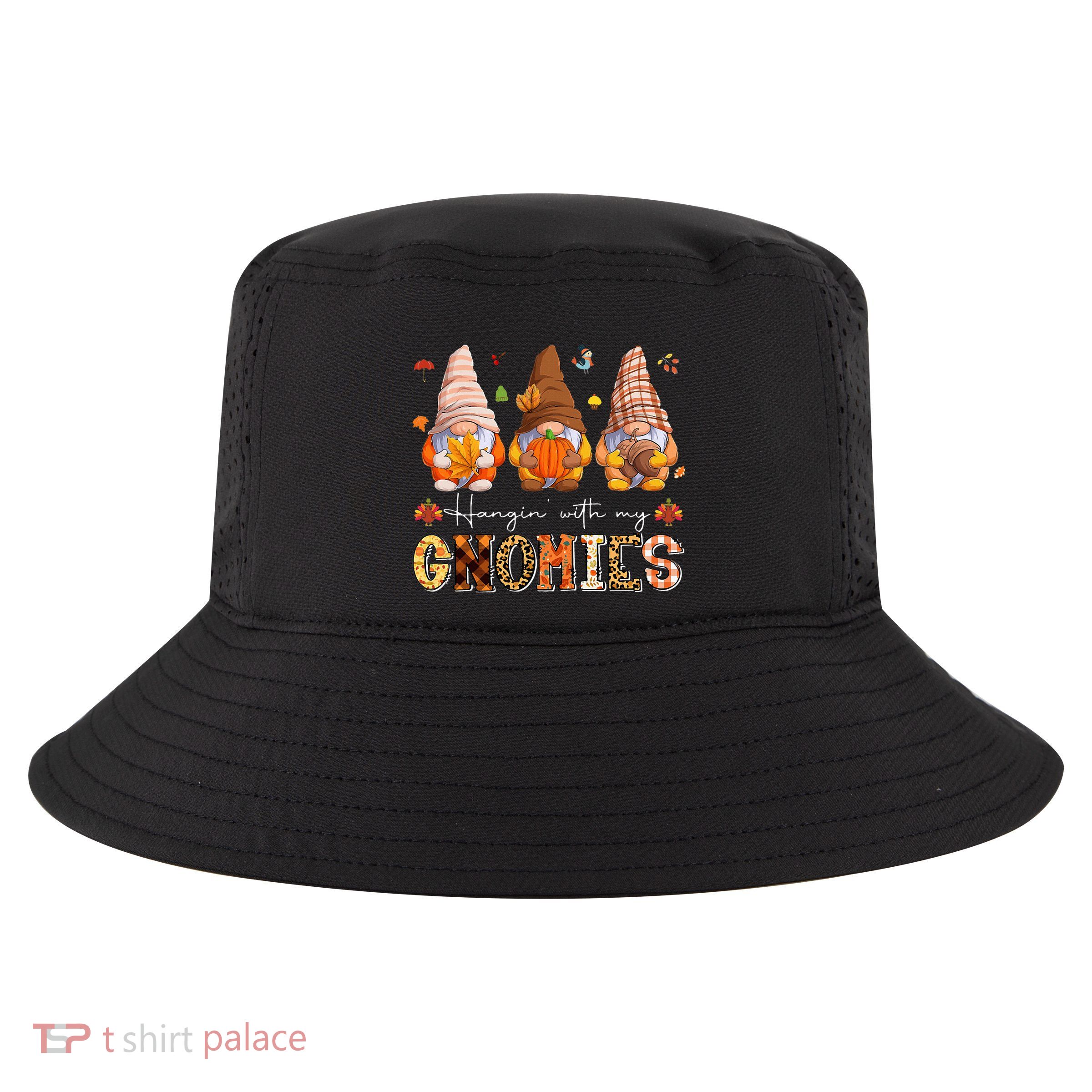 Fall Season Vibes Hanging With My GnomiesHappy Autumn Gnome  Cool Comfort Performance Bucket Hat