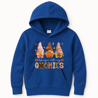 Fall Season Vibes Hanging With My GnomiesHappy Autumn Gnome  Kids Hoodie