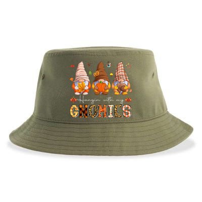 Fall Season Vibes Hanging With My GnomiesHappy Autumn Gnome  Sustainable Bucket Hat