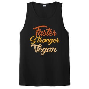 Faster Stronger Vegan Gift For Vegetarians Animal Rights Gift PosiCharge Competitor Tank