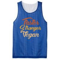 Faster Stronger Vegan Gift For Vegetarians Animal Rights Gift Mesh Reversible Basketball Jersey Tank