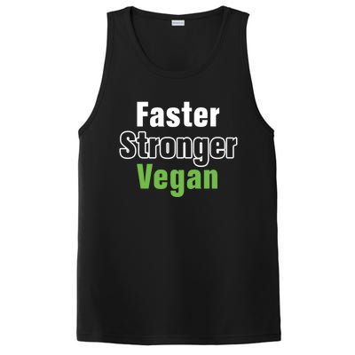 Faster Stronger Vegan Healthy Vegetarian Foods Cute Gift PosiCharge Competitor Tank