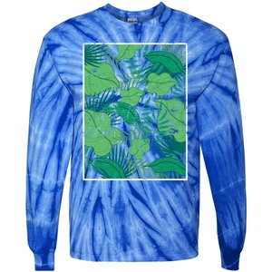 Floral Summer Vibes Exotic Flowers Vacay Tropical Summer Cute Gift Tie-Dye Long Sleeve Shirt