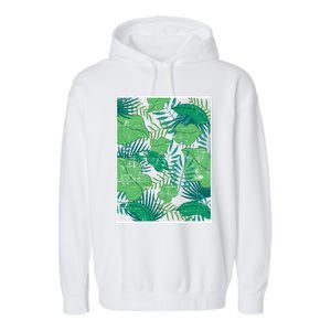 Floral Summer Vibes Exotic Flowers Vacay Tropical Summer Cute Gift Garment-Dyed Fleece Hoodie