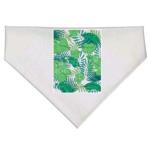 Floral Summer Vibes Exotic Flowers Vacay Tropical Summer Cute Gift USA-Made Doggie Bandana