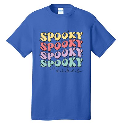 Funny Spooky Vibes Halloween Groovy Costume Gift Tall T-Shirt