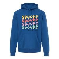 Funny Spooky Vibes Halloween Groovy Costume Gift Premium Hoodie