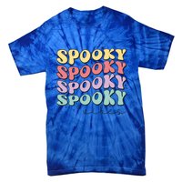 Funny Spooky Vibes Halloween Groovy Costume Gift Tie-Dye T-Shirt