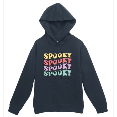 Funny Spooky Vibes Halloween Groovy Costume Gift Urban Pullover Hoodie