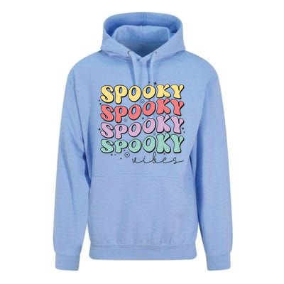 Funny Spooky Vibes Halloween Groovy Costume Gift Unisex Surf Hoodie