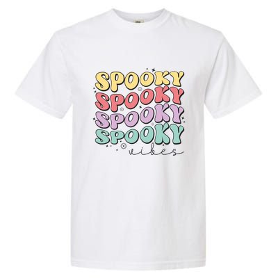 Funny Spooky Vibes Halloween Groovy Costume Gift Garment-Dyed Heavyweight T-Shirt