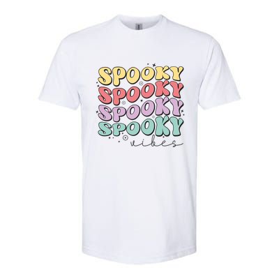 Funny Spooky Vibes Halloween Groovy Costume Gift Softstyle CVC T-Shirt