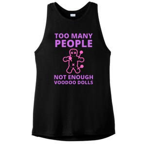 Funny Sarcastic Voodoo Doll Gift Ladies PosiCharge Tri-Blend Wicking Tank