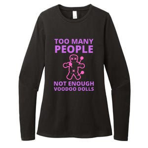 Funny Sarcastic Voodoo Doll Gift Womens CVC Long Sleeve Shirt