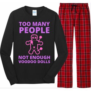 Funny Sarcastic Voodoo Doll Gift Long Sleeve Pajama Set