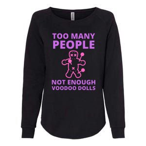 Funny Sarcastic Voodoo Doll Gift Womens California Wash Sweatshirt