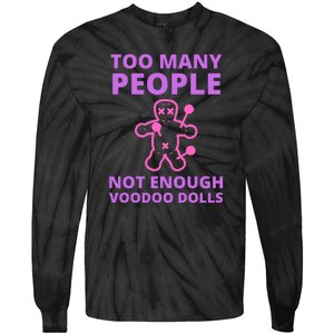 Funny Sarcastic Voodoo Doll Gift Tie-Dye Long Sleeve Shirt