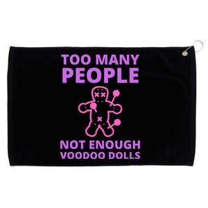 Funny Sarcastic Voodoo Doll Gift Grommeted Golf Towel