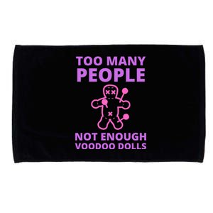 Funny Sarcastic Voodoo Doll Gift Microfiber Hand Towel