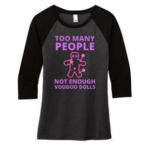 Funny Sarcastic Voodoo Doll Gift Women's Tri-Blend 3/4-Sleeve Raglan Shirt