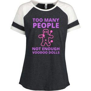 Funny Sarcastic Voodoo Doll Gift Enza Ladies Jersey Colorblock Tee