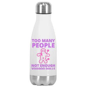 Funny Sarcastic Voodoo Doll Gift Stainless Steel Insulated Water Bottle