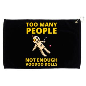 Funny Sarcastic Voodoo Doll Gift Grommeted Golf Towel