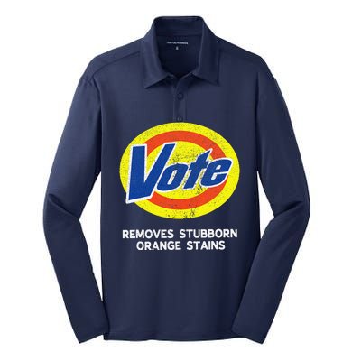 Funny Sarcastic Voting Novelty Joke Vote 2024 Election Gag Silk Touch Performance Long Sleeve Polo