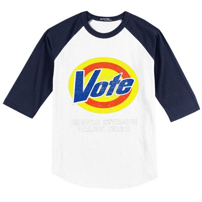 Funny Sarcastic Voting Novelty Joke Vote 2024 Election Gag Baseball Sleeve Shirt