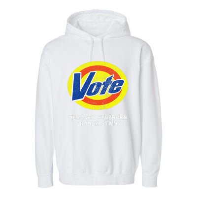 Funny Sarcastic Voting Novelty Joke Vote 2024 Election Gag Garment-Dyed Fleece Hoodie