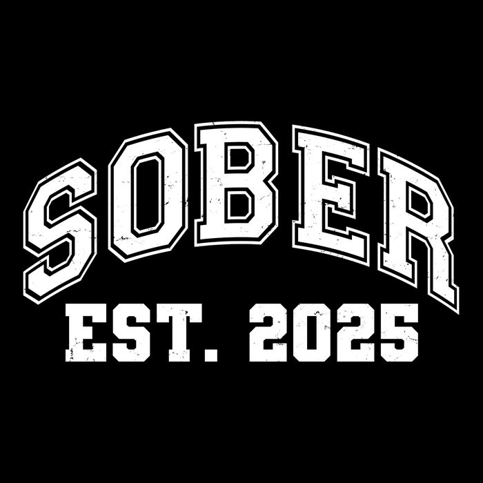 Funny Sober Varsity Est. 2025 Sobriety Celebrate Recovery Impact Tech Backpack