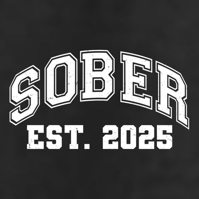 Funny Sober Varsity Est. 2025 Sobriety Celebrate Recovery Trucker Hat