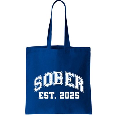 Funny Sober Varsity Est. 2025 Sobriety Celebrate Recovery Bag