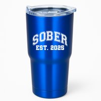 Funny Sober Varsity Est. 2025 Sobriety Celebrate Recovery Tumbler