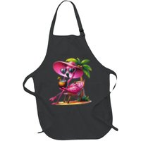Flamingo Summer Vibes Beach Palm Tree Summer Vacation Apron