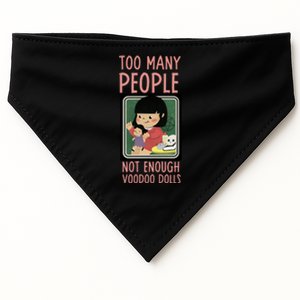 Funny Sarcastic Voodoo Doll Gift USA-Made Doggie Bandana