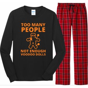 Funny Sarcastic Voodoo Doll Gift Long Sleeve Pajama Set