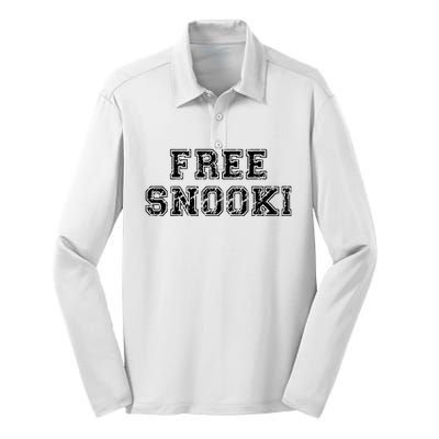 Free Snooki Vintage Design Silk Touch Performance Long Sleeve Polo