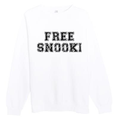 Free Snooki Vintage Design Premium Crewneck Sweatshirt