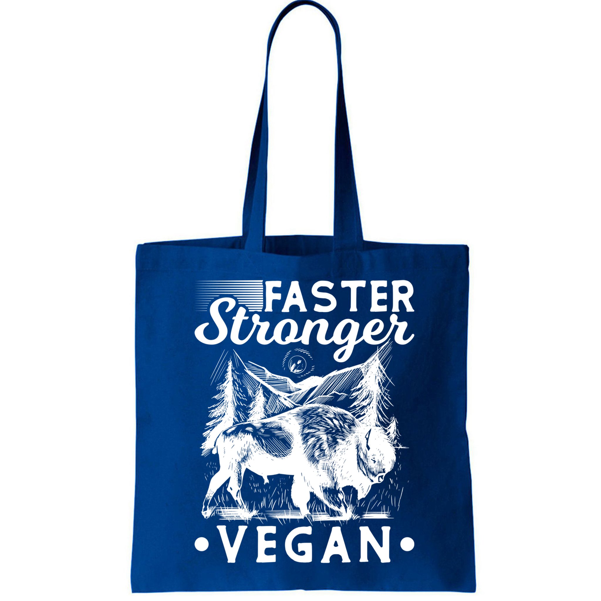 Faster Stronger Vegan Fitness Bison Vegetarian Gift Bag