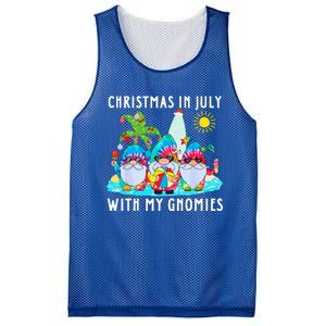 Funny Summer Vacation Gnomies Gnomes For Christmas In July Mesh Reversible Basketball Jersey Tank