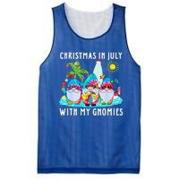 Funny Summer Vacation Gnomies Gnomes For Christmas In July Mesh Reversible Basketball Jersey Tank