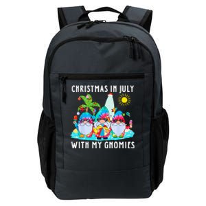 Funny Summer Vacation Gnomies Gnomes For Christmas In July Daily Commute Backpack