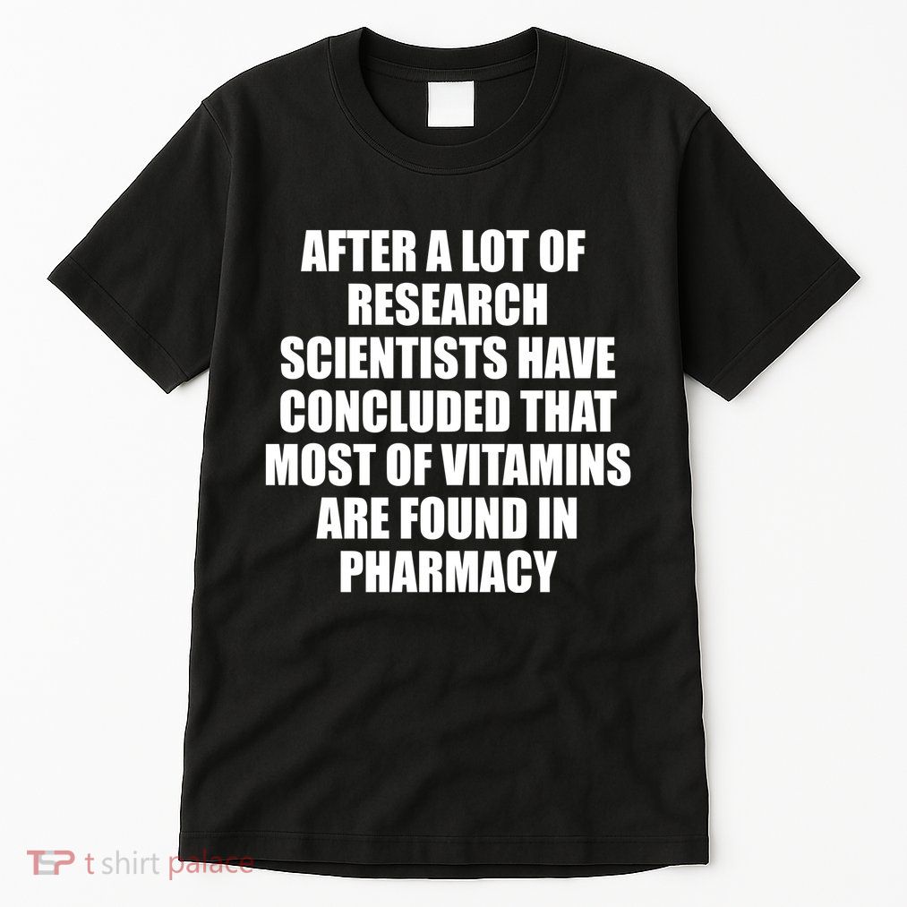 Funny Scientist Vitamins Pharmacy Tall T-Shirt