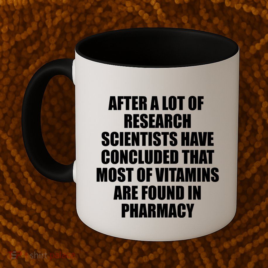 Funny Scientist Vitamins Pharmacy Mug