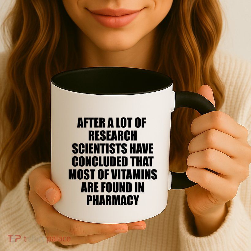 Funny Scientist Vitamins Pharmacy Mug