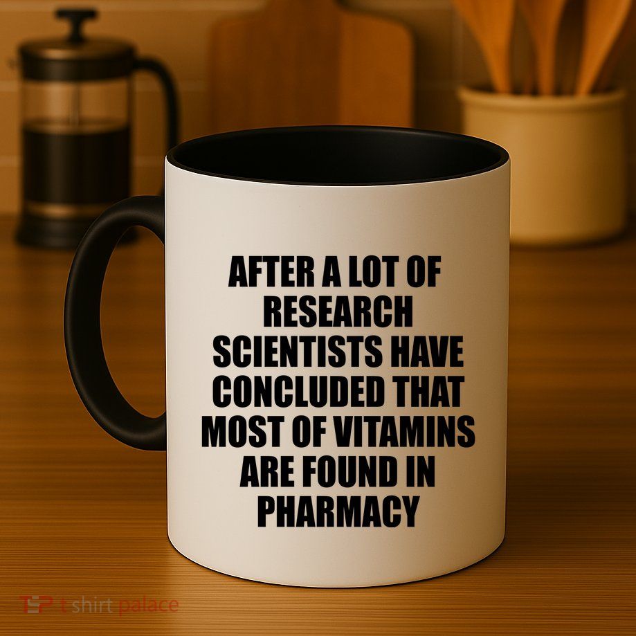 Funny Scientist Vitamins Pharmacy Mug