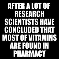 Funny Scientist Vitamins Pharmacy Tank Top