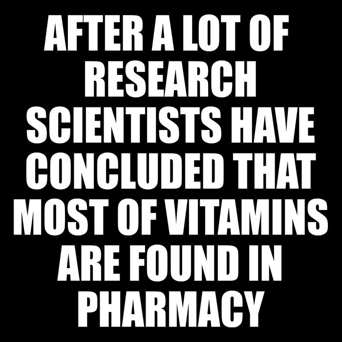 Funny Scientist Vitamins Pharmacy Tank Top